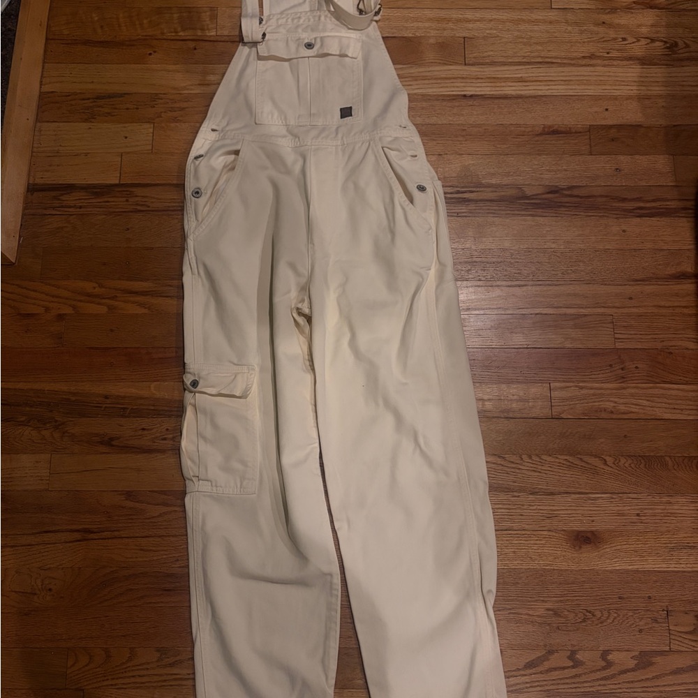 For Joseph Men's Cream Cargo overalls